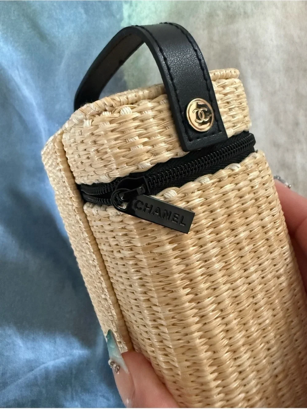 Chanel Beaute woven bag